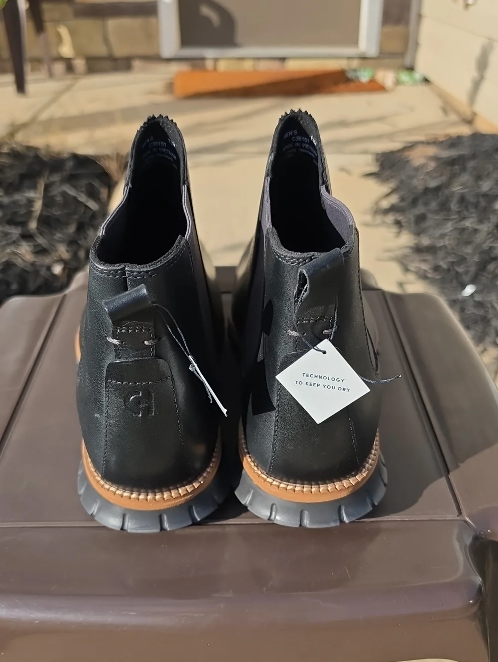 Cole Haan Men's ZERØGRAND Waterproof Chelsea Boots Size 13 Black